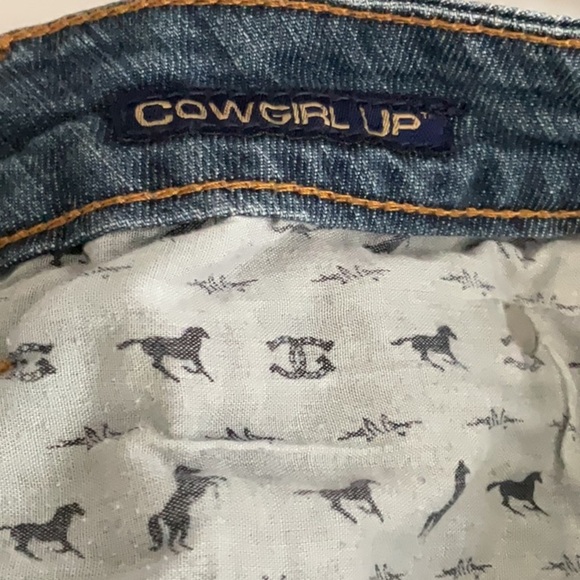 Classic Blue Straight Leg Jeans with Natural Whiskering - Picture 10 of 10